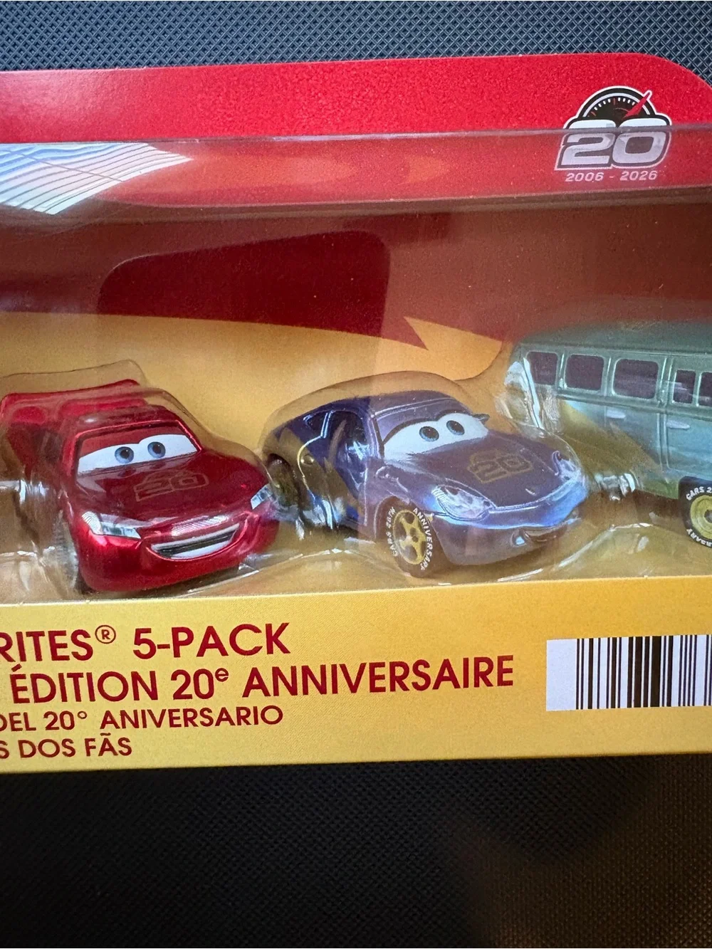 Disney Pixar Cars 20th Anniversary Fan Favorites 5-Pack - Red